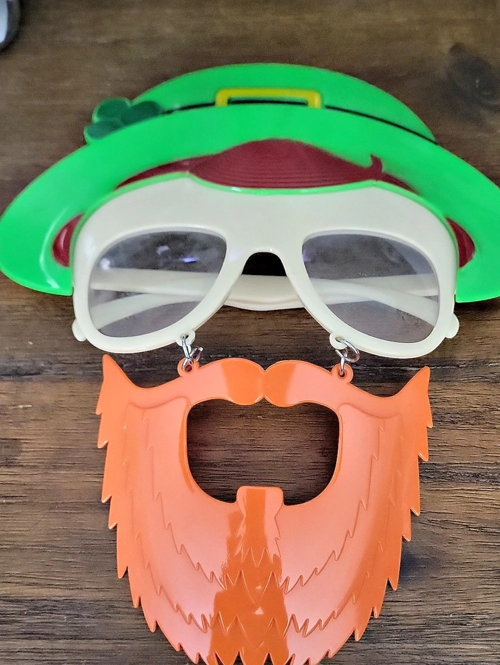 St. Patrick's Day Novelty Hat Glasses with Beard